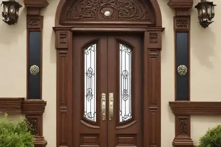 أبواب خشبية خارجية متينة وعصرية 2