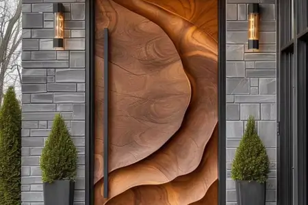 أبواب خشبية خارجية متينة وعصرية